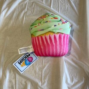 2Scoops Celebration Cupcake Mini Micro Bead Filled Pillow NWT
